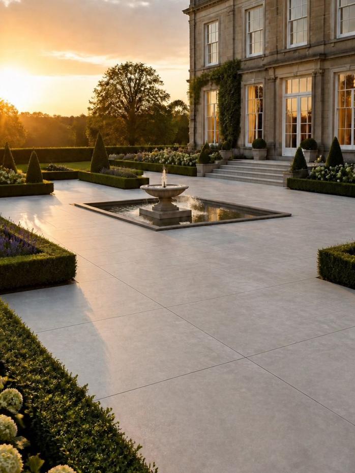 Rohe Snow Outdoor Porcelain Tiles -1000x1000x20mm
