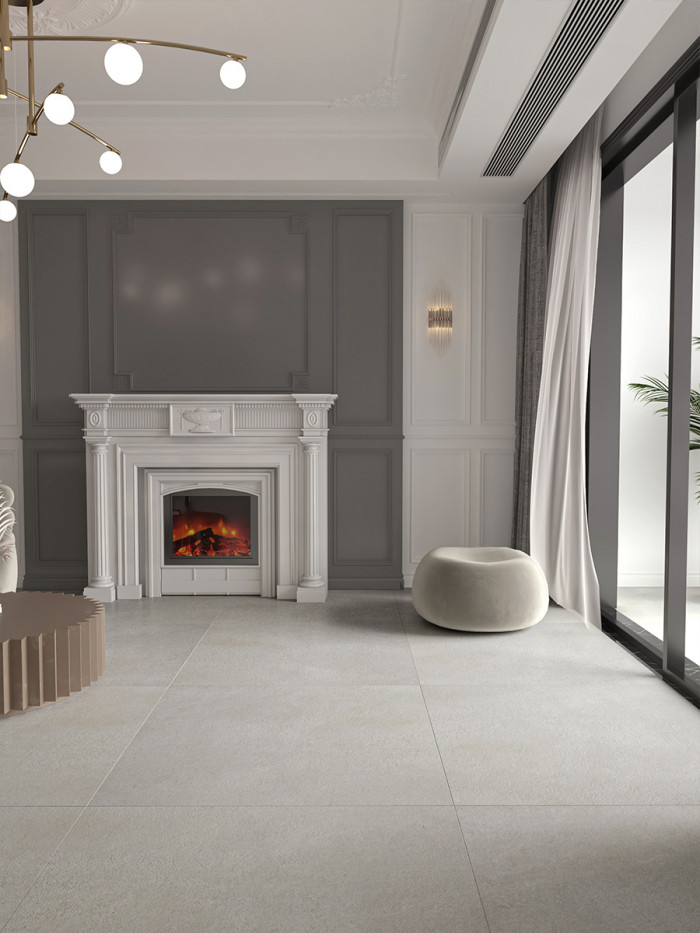 Rohe Snow Porcelain Tile - 1000x1000mm