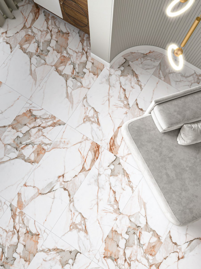 Rosso Macchia Porcelain Tiles - 1200x600x9mm