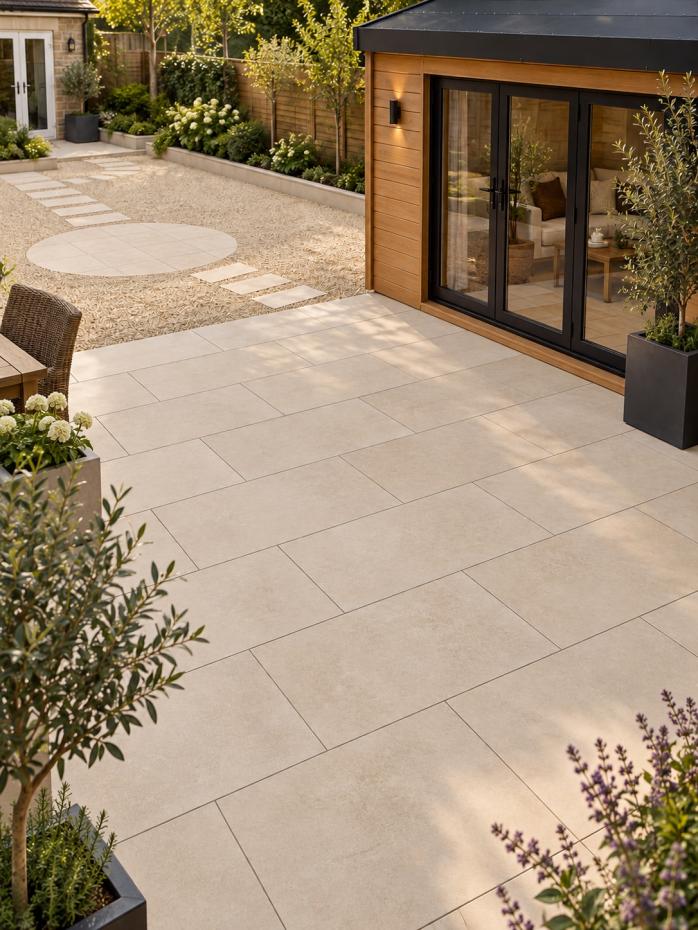 Royal Dijon Porcelain Paving Slabs - 900x600x20mm