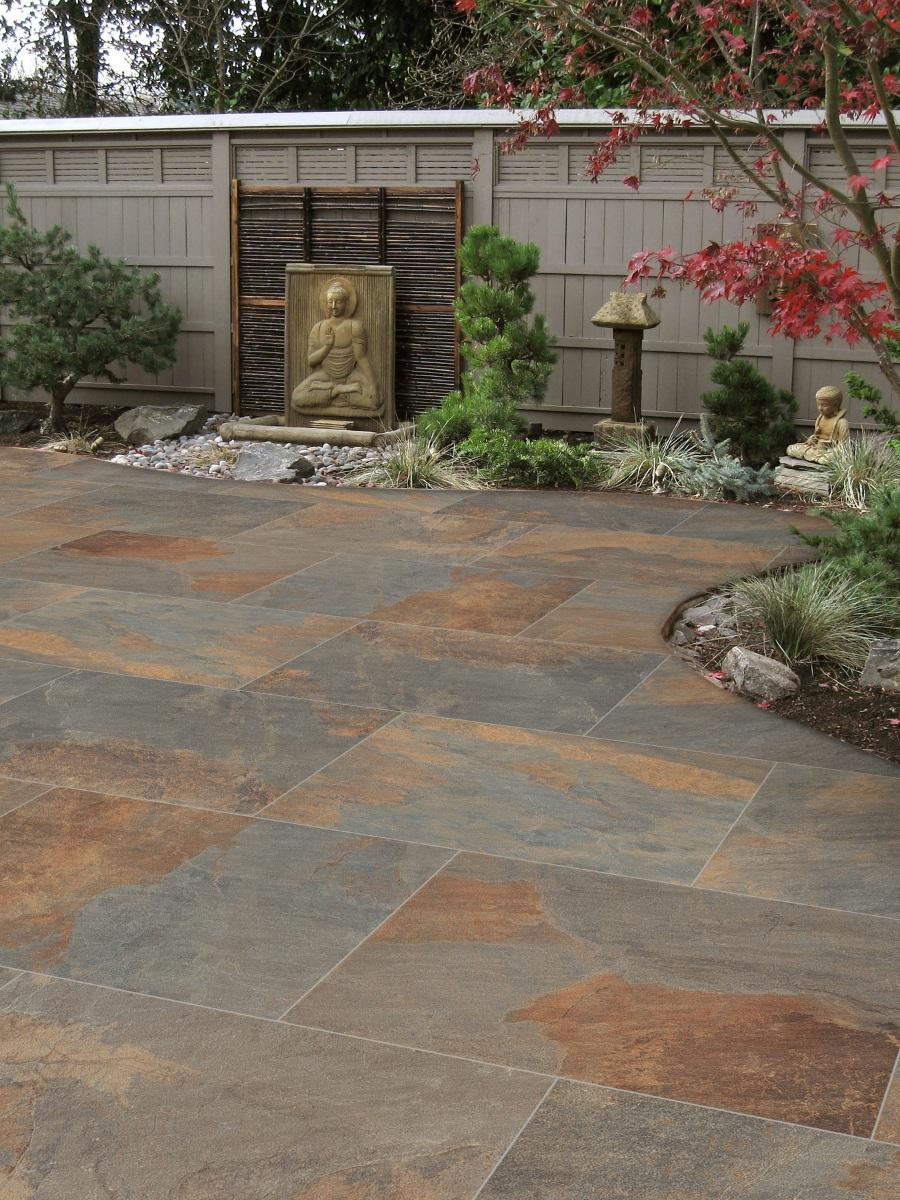 Rustic Pennsylvania Bluestone Outdoor Porcelain Paving Slabs - 900x600x20mm