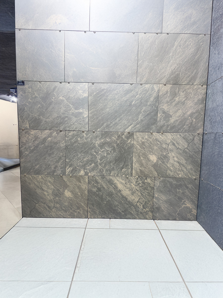 Sagar Black Outdoor Porcelain Paving Slabs - 900x600x16mm