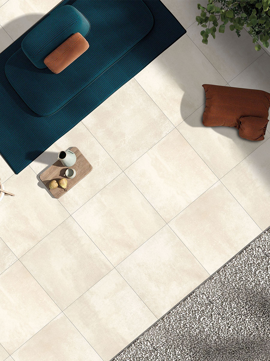 Sahara Beige Outdoor Porcelain Paving Slabs - 900x600x20mm