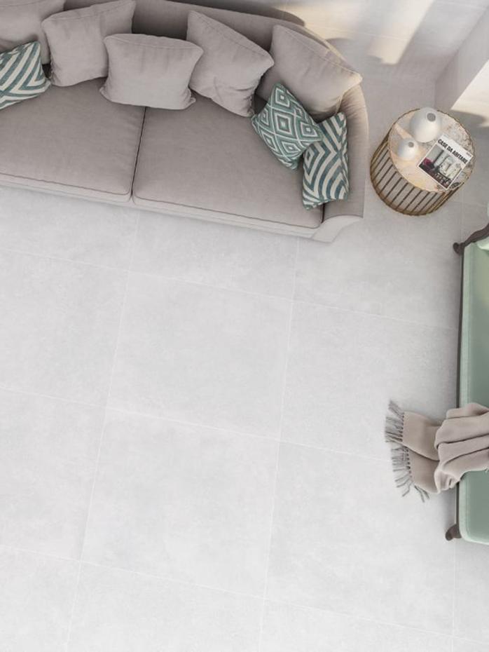 Santorini White Porcelain Tile - 600x600mm