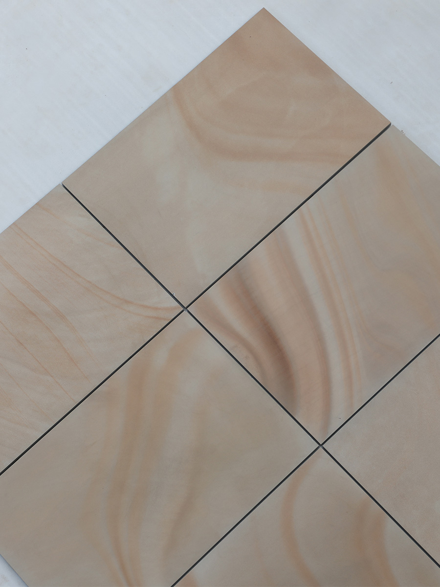 Sawn Buff Sandstone Effect Porcelain Outdoor Porcelain Paving Slabs - 900x600x16mm