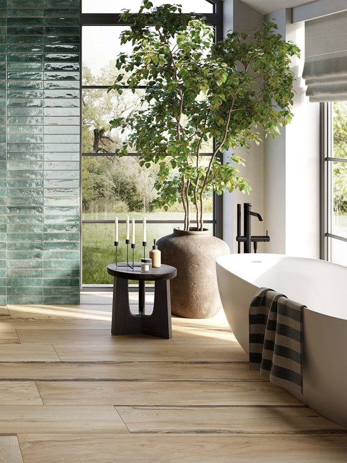 Sherwood Maple Italian Extra Long Wood Effect Tile - 1500x240mm