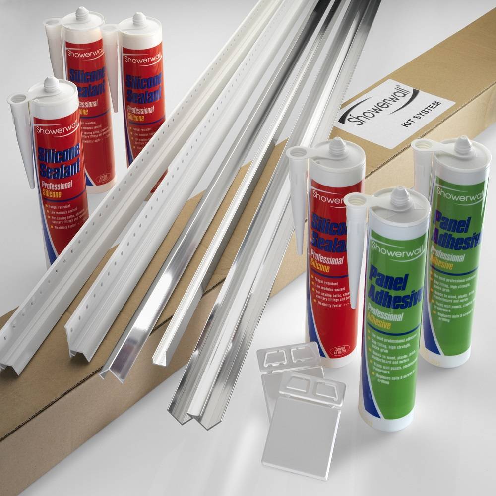 White Gloss Sealant Wall Panel Kit