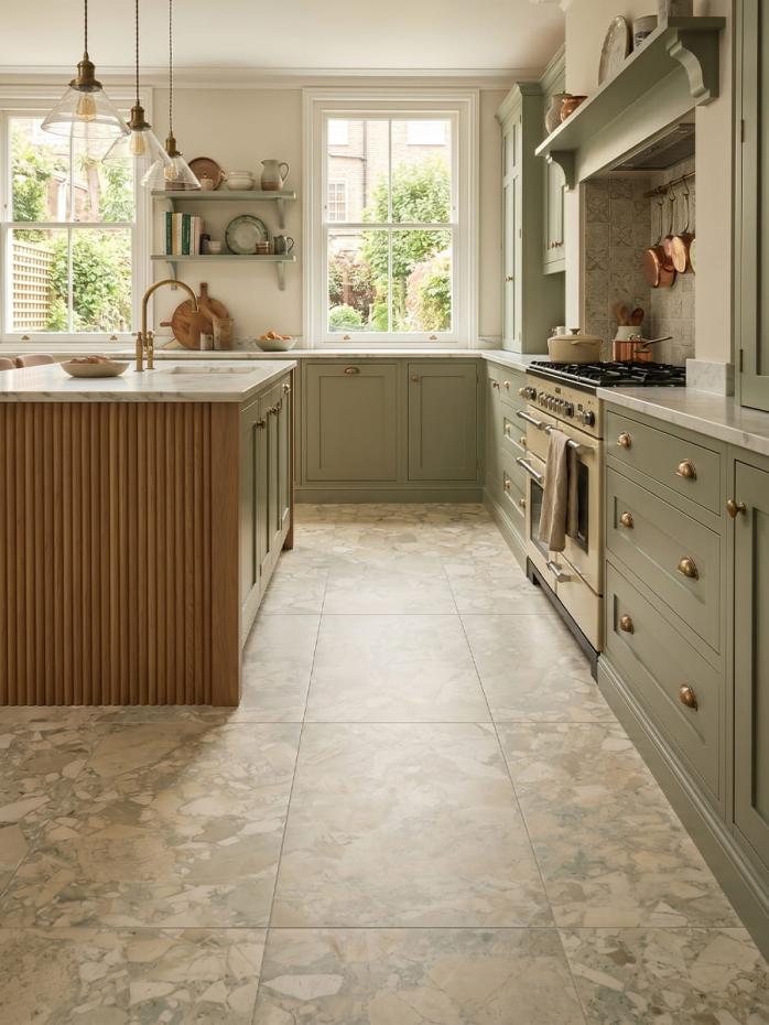 Sicily Flora Italian Porcelain Tile - 1200x600mm