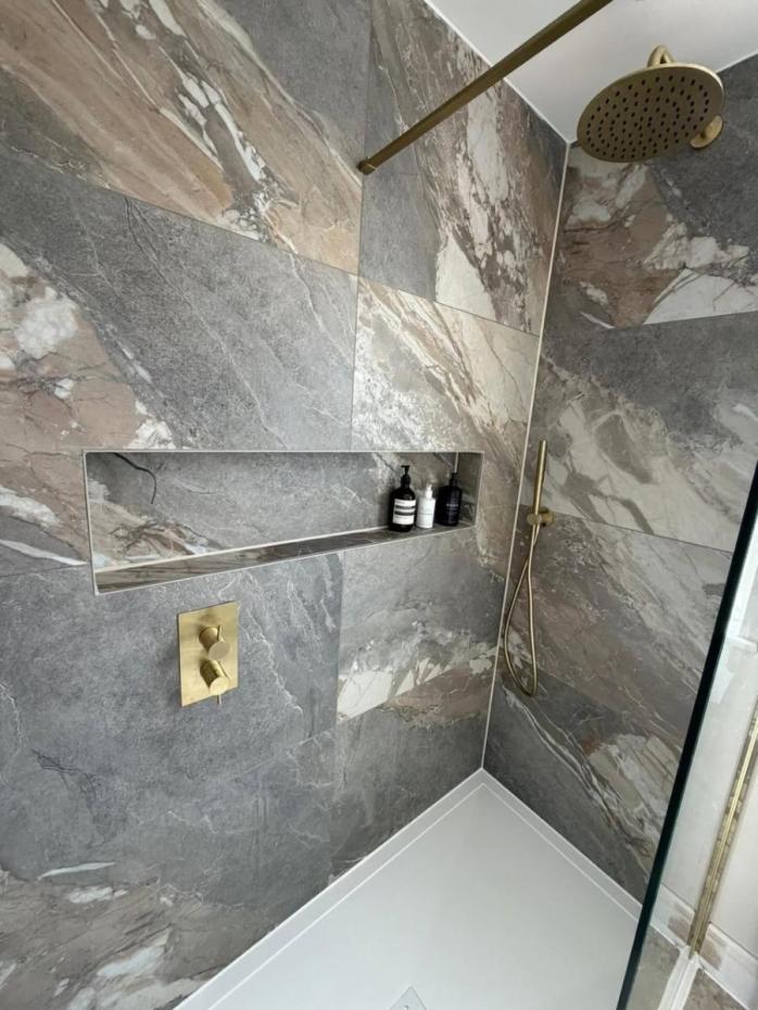 Silver Breccia Luxury Italian Porcelain Tile - 1200x600mm