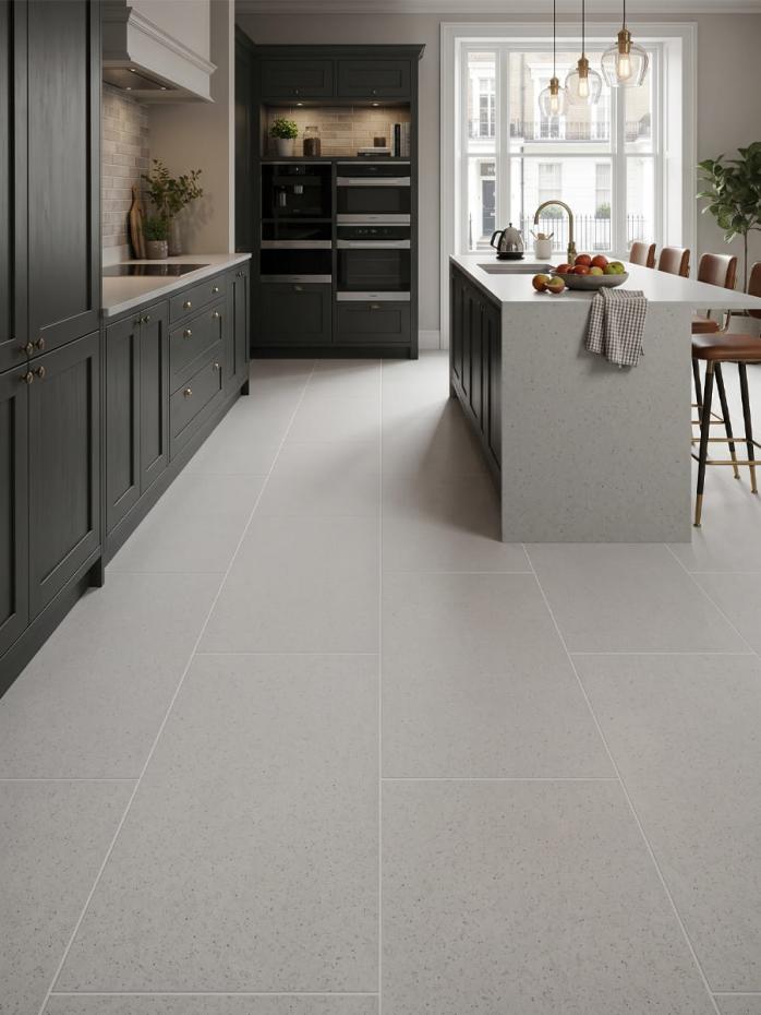 Silver Chalk Protect Matt Porcelain Tile - 1200x600mm