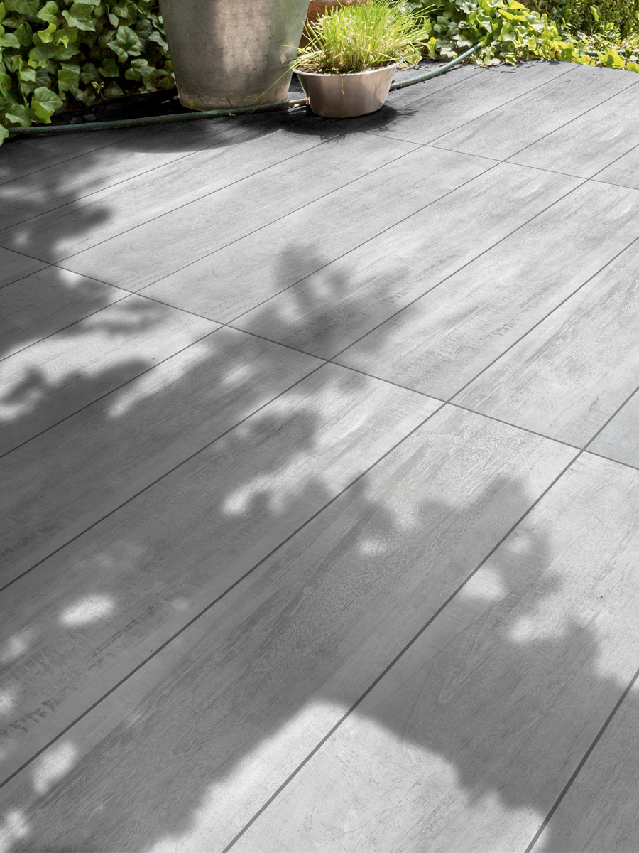 Silver Grigio Wood Effect Indoor Floor Tile - 1200x300(mm)