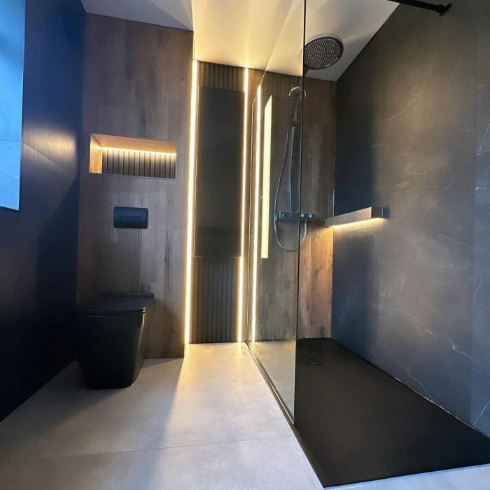 Como Black Matt Porcelain Tile - 1200x600x9mm