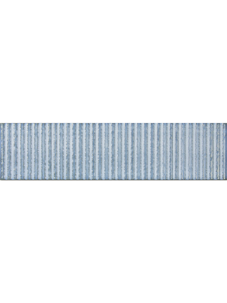 Fluted Aqua Decor Wall Tile - 75x300mm