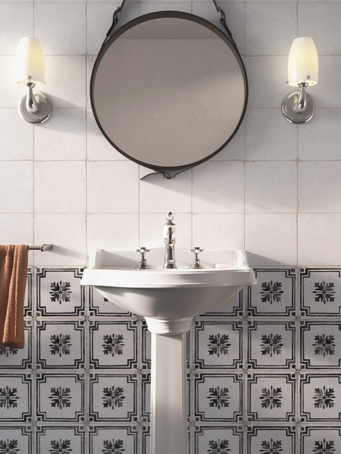 Sorrentina Bianco Italian Porcelain Tile - 200x200mm