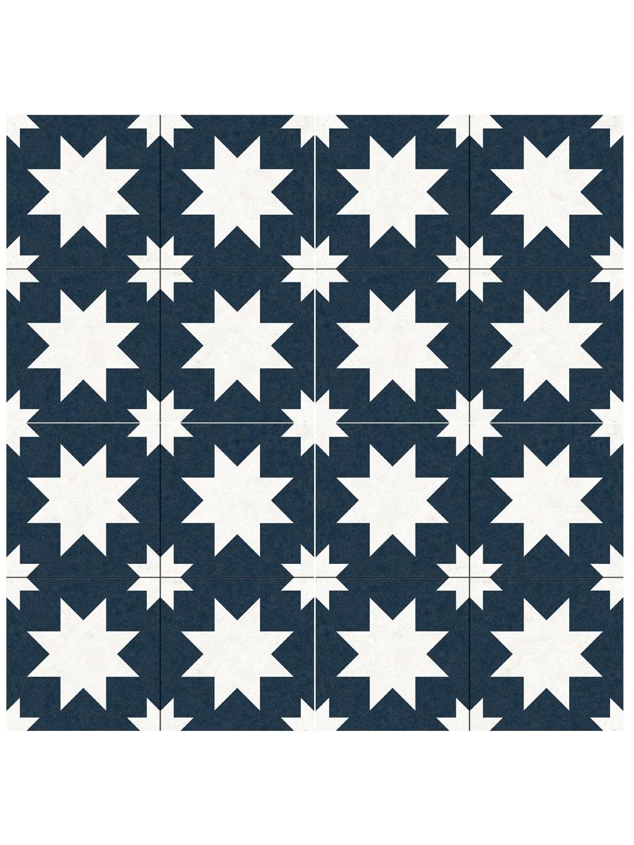 Stella Navy Decor Wall & Floor Tile - 450x450mm
