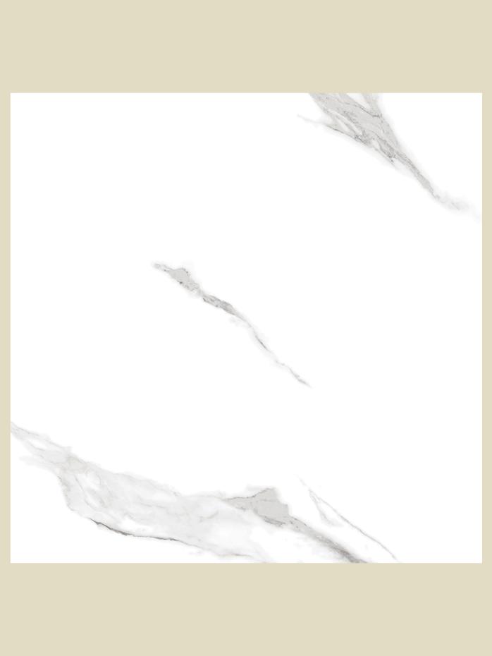 Statuario Polished Porcelain Tile - 600x600mm