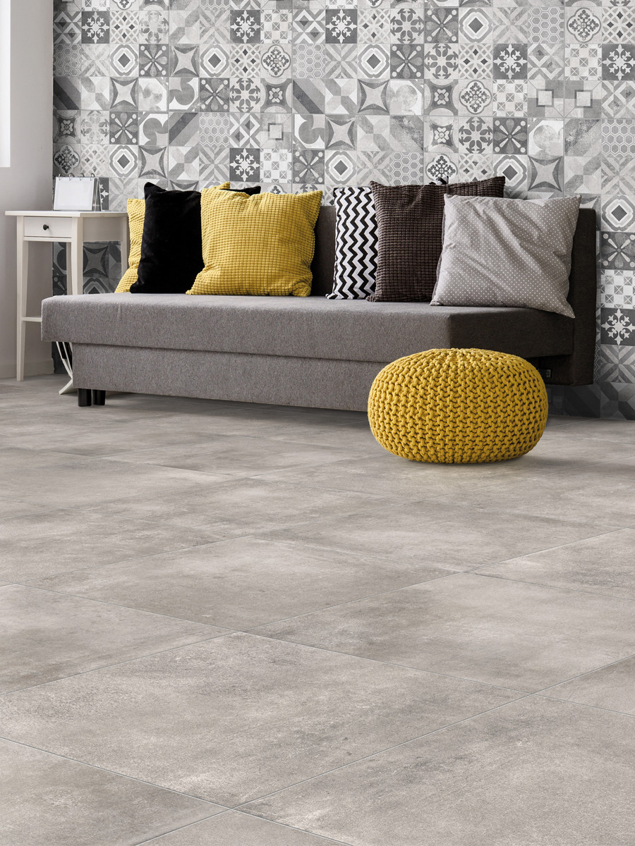 XXL Stone Grey Indoor Wall & Floor Tile - 800x800(mm)