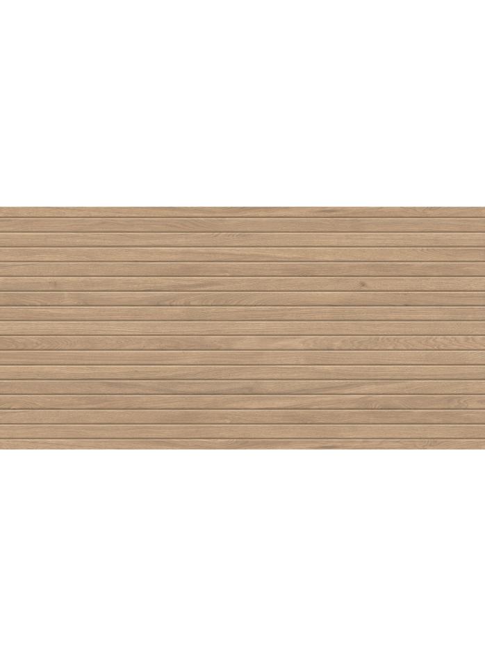 Teak Dorato Slat Wood Louvre Effect Tiles - 1200x600mm