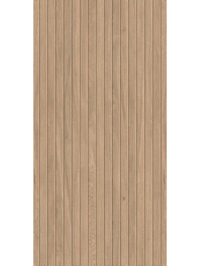 Teak Dorato Slat Wood Louvre Effect Tiles - 1200x600mm