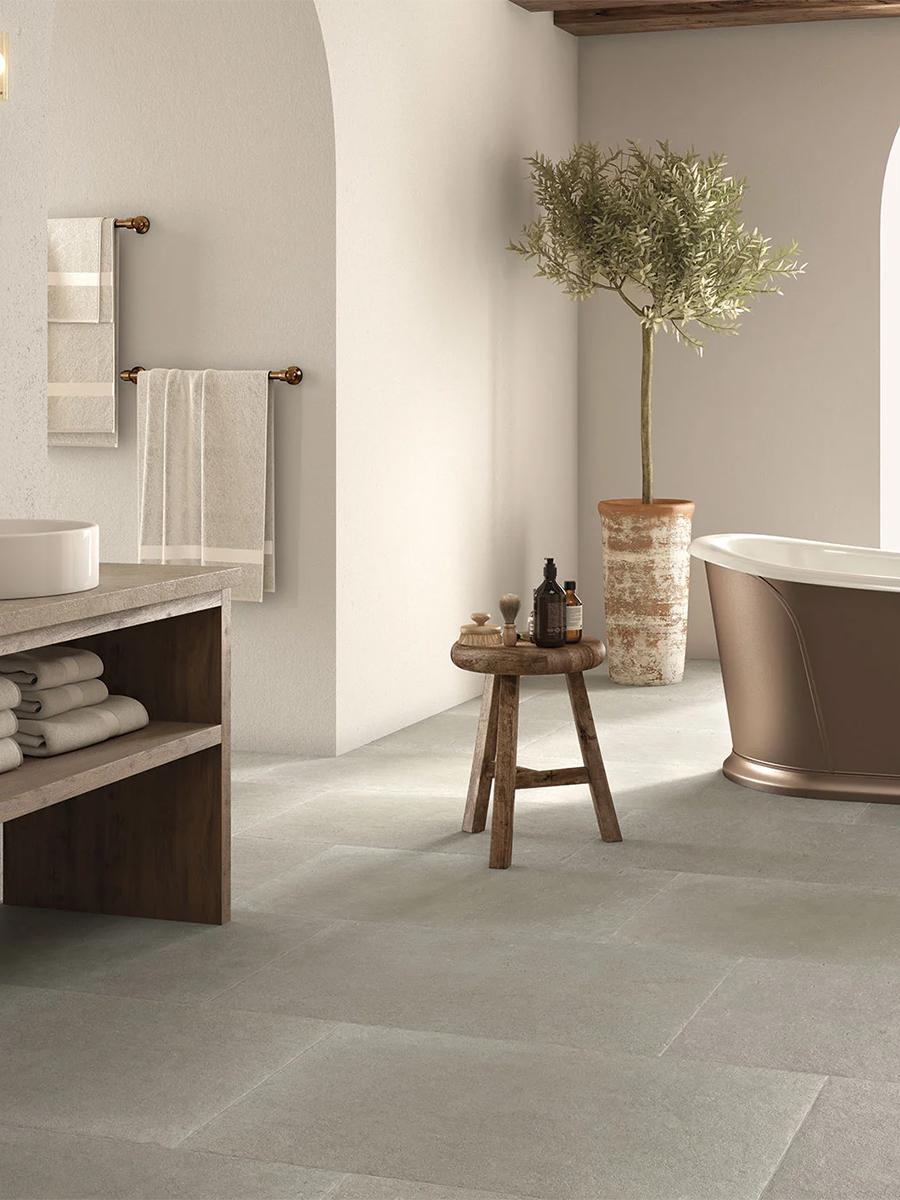 Texas Grey Antique Chiselled Edge Porcelain Tile - 900x600x9.5mm