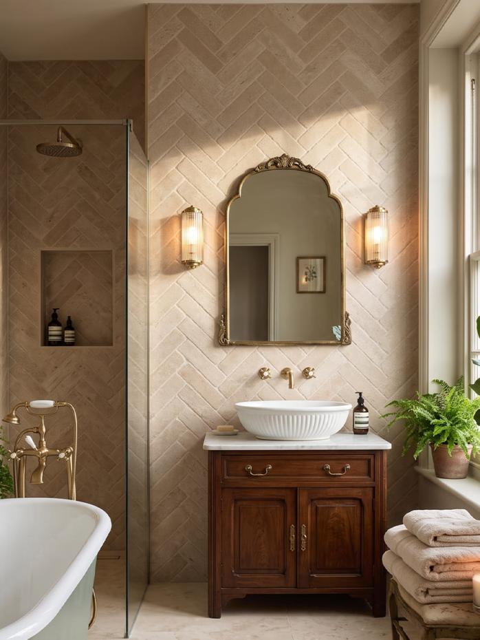 Texas Sand Antique Chiselled Edge Porcelain Tile - 70x280x9mm