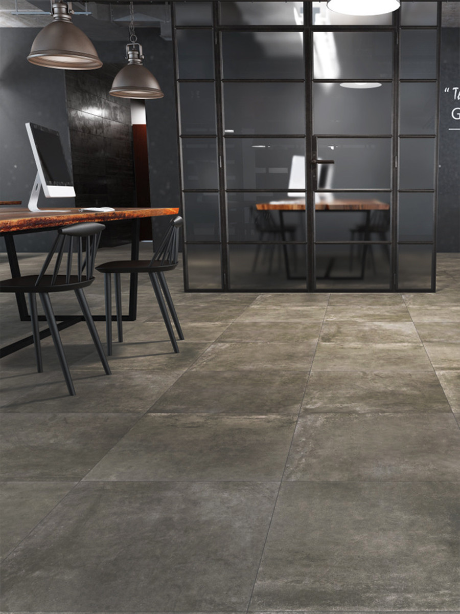 Tokyo Anthracite Wall & Floor Tile - 450x450mm