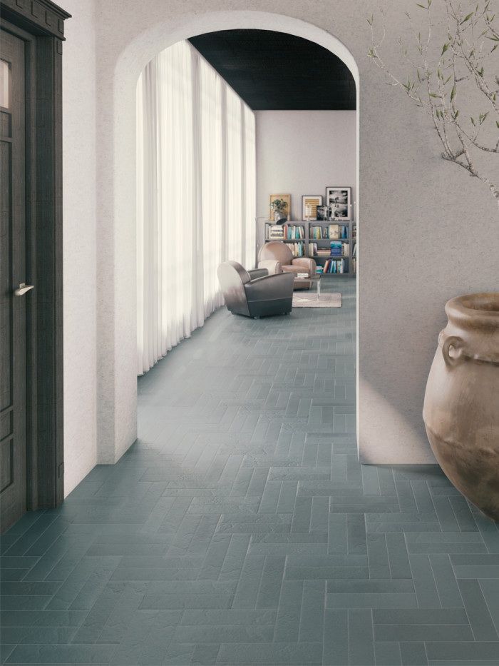 Toronto Blu Matt Porcelain Tile - 88x368mm