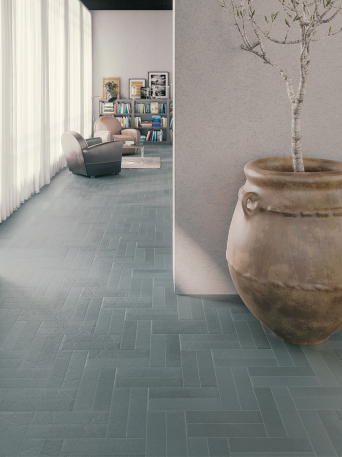 Toronto Blu Matt Porcelain Tile - 88x368mm