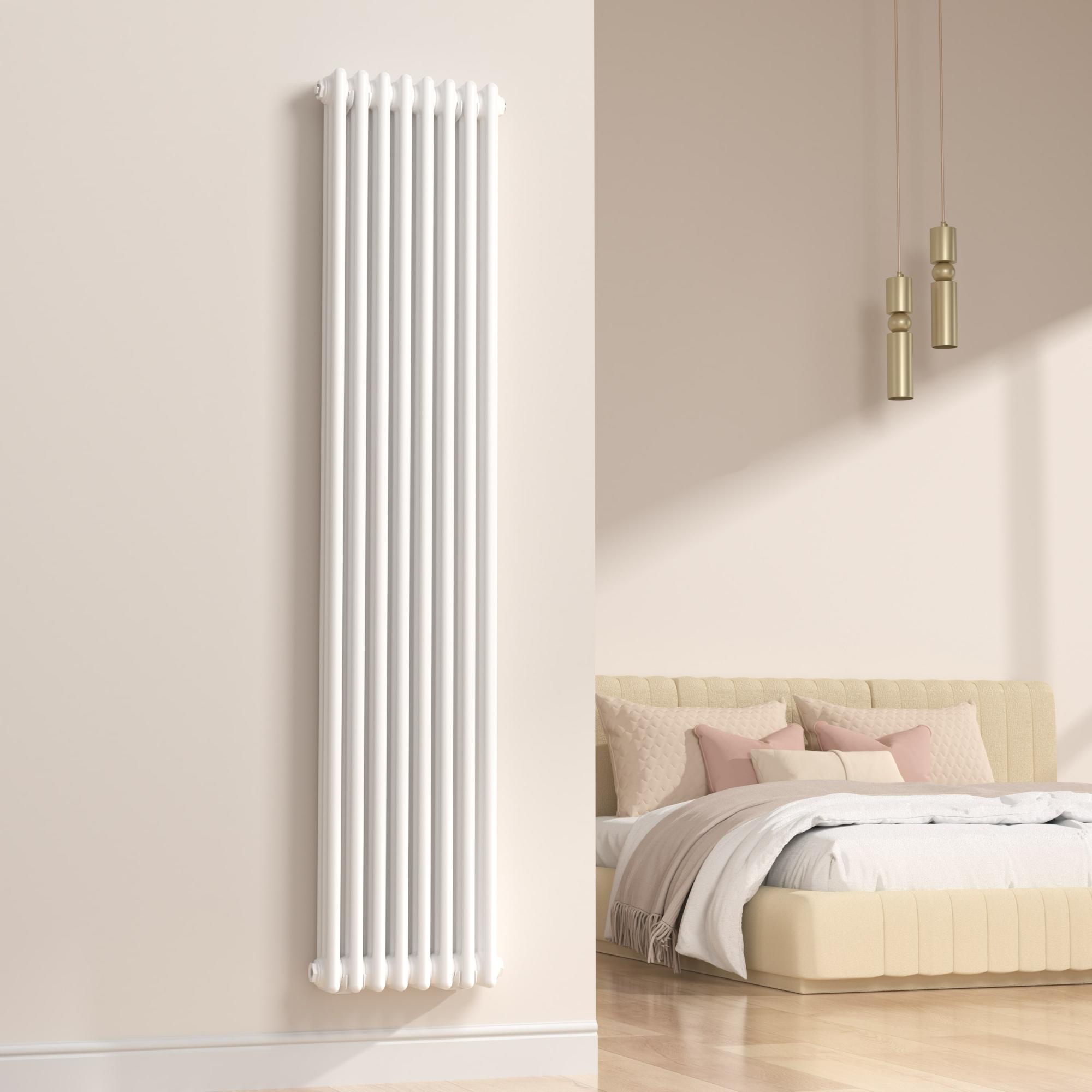 Hampton Traditional White 3 Column Radiator - 200x1800mm Hampton Traditional White 3 Column Radiator - 200x1800mm