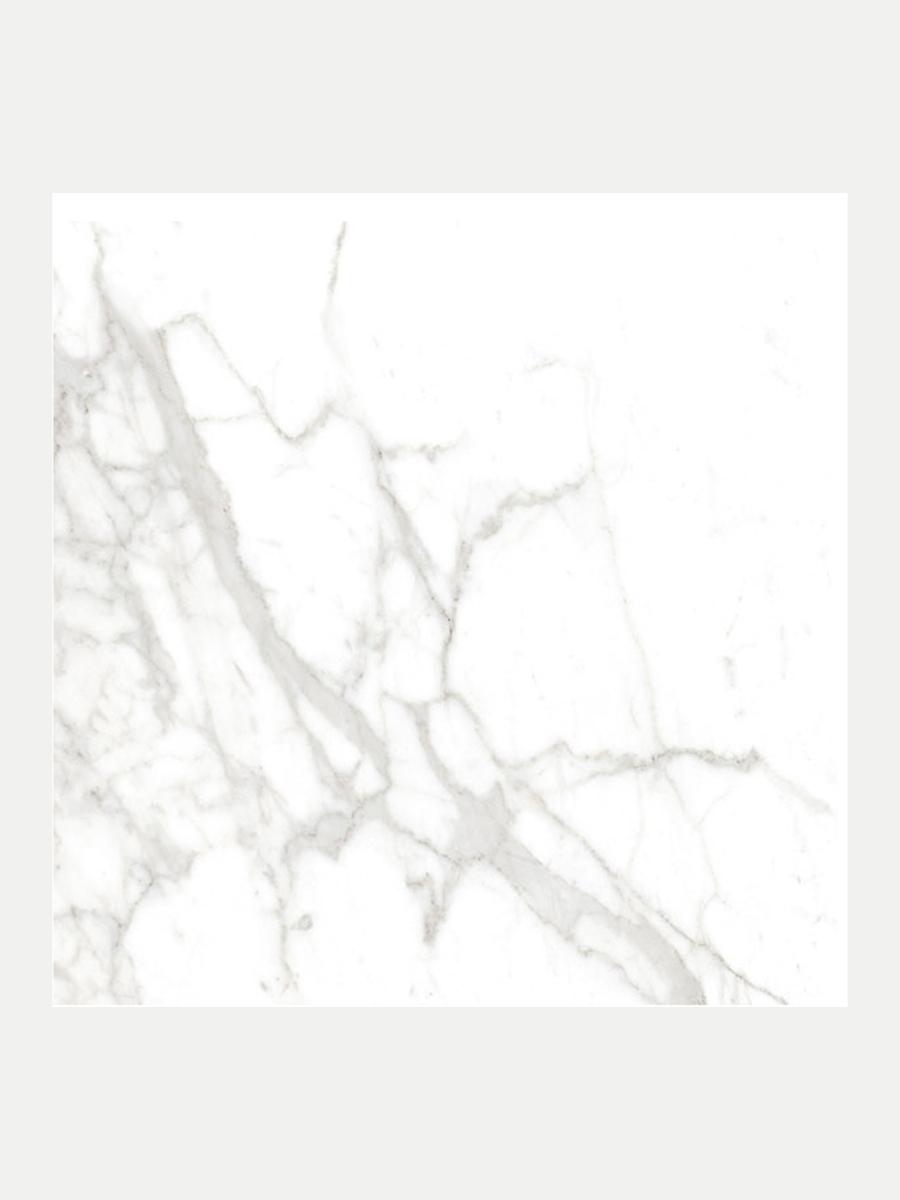 Florence White Polished Porcelain Tile - 600x600mm