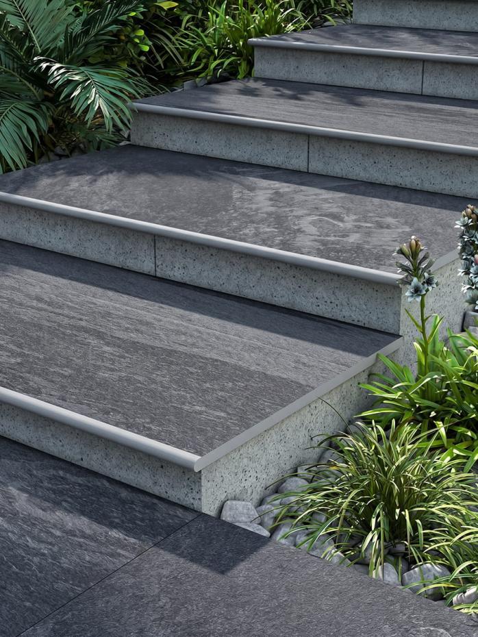 Brazil Slate Porcelain Bullnose Tiles - 900x450x20mm