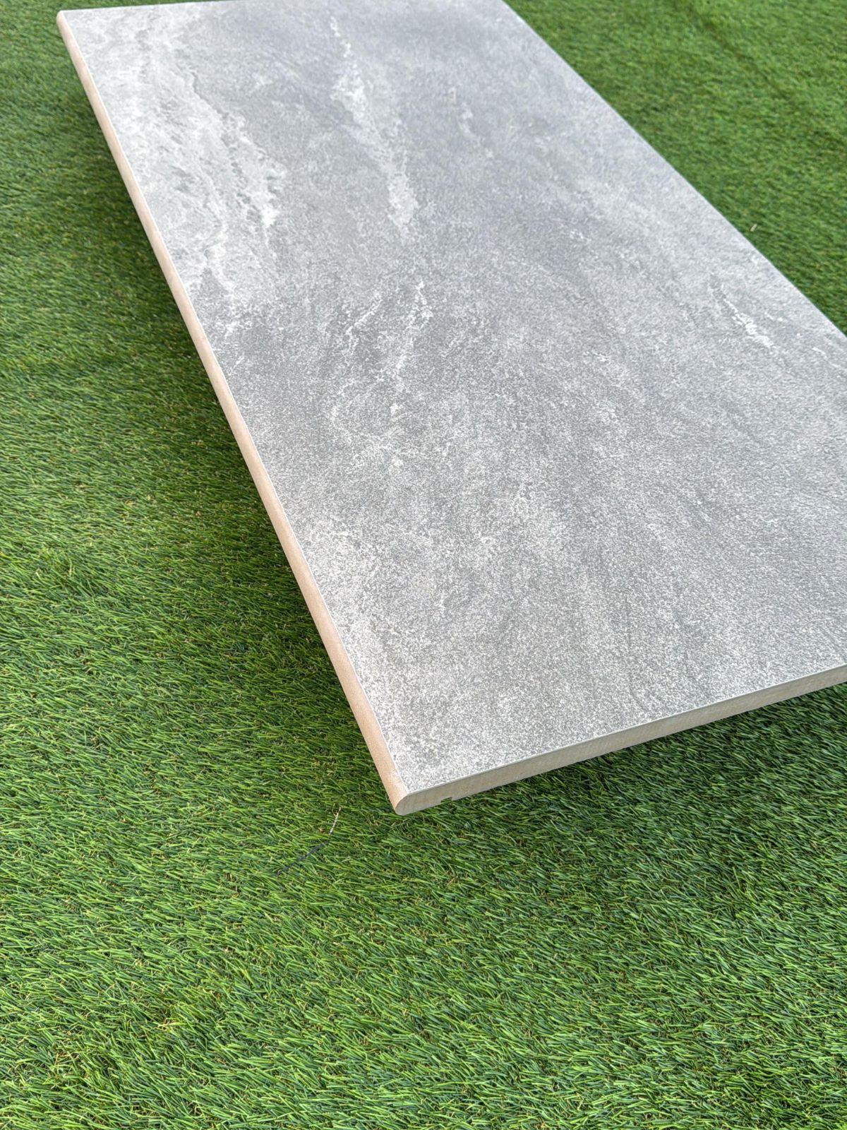 Valencia Grey Bullnose for Coping and Edging - 900x450x20mm