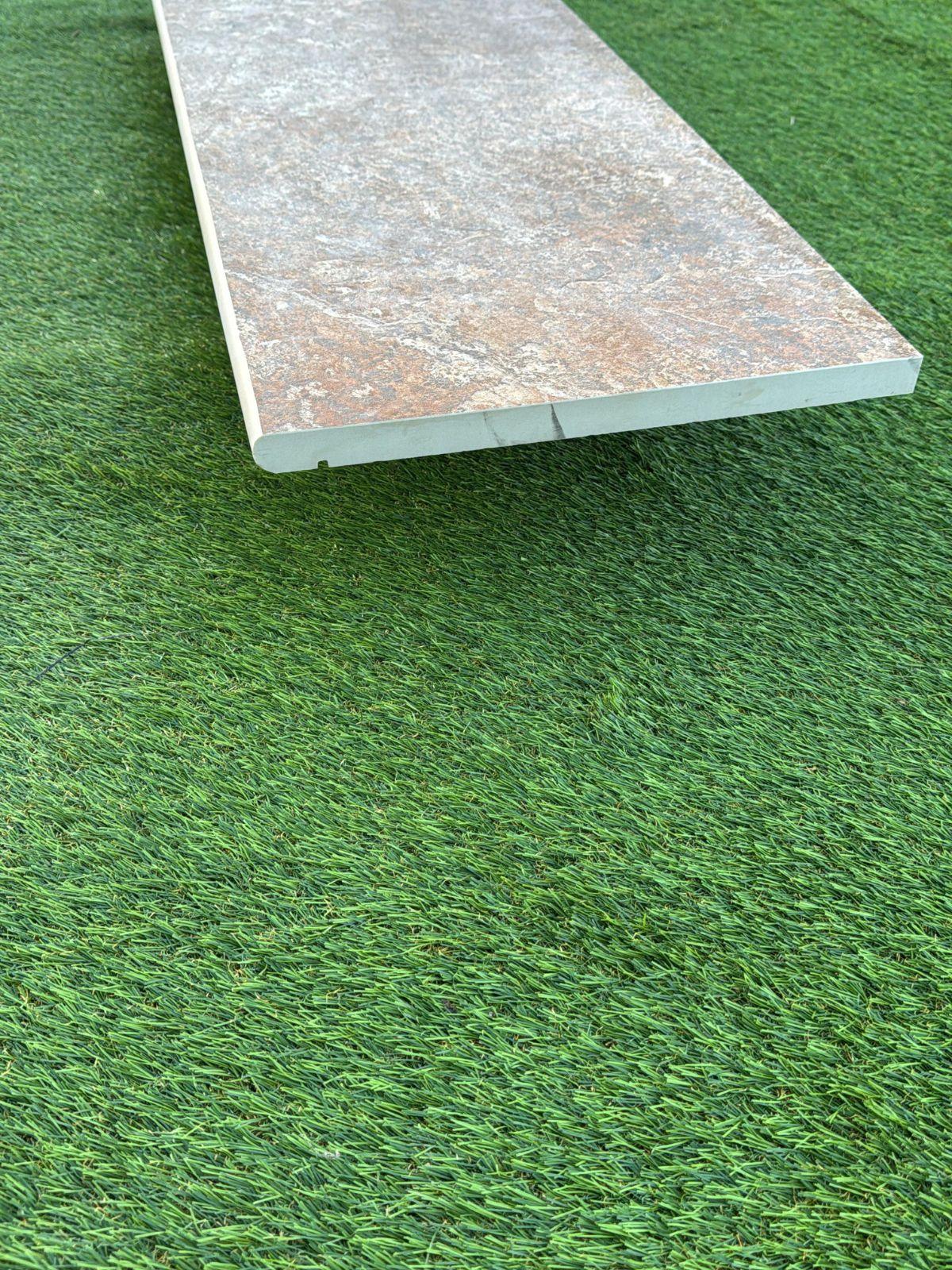 Multicolour Slate Porcelain Bullnose for Coping and Edging - 900x300x20mm