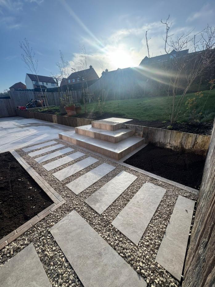 Dome Nut King Size Porcelain Paving Slabs - 1200x600x20mm