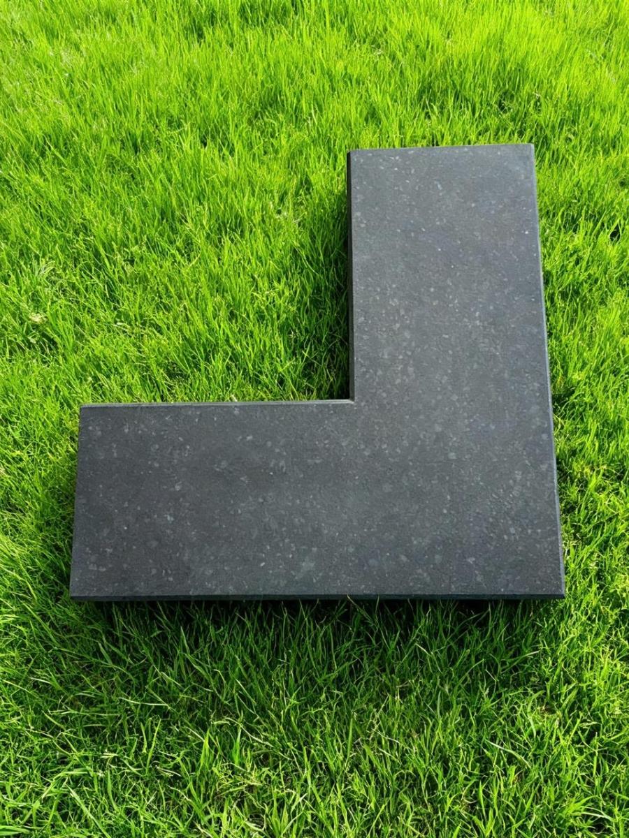 Basalt Black Corner Wall Coping - 800x350x30mm