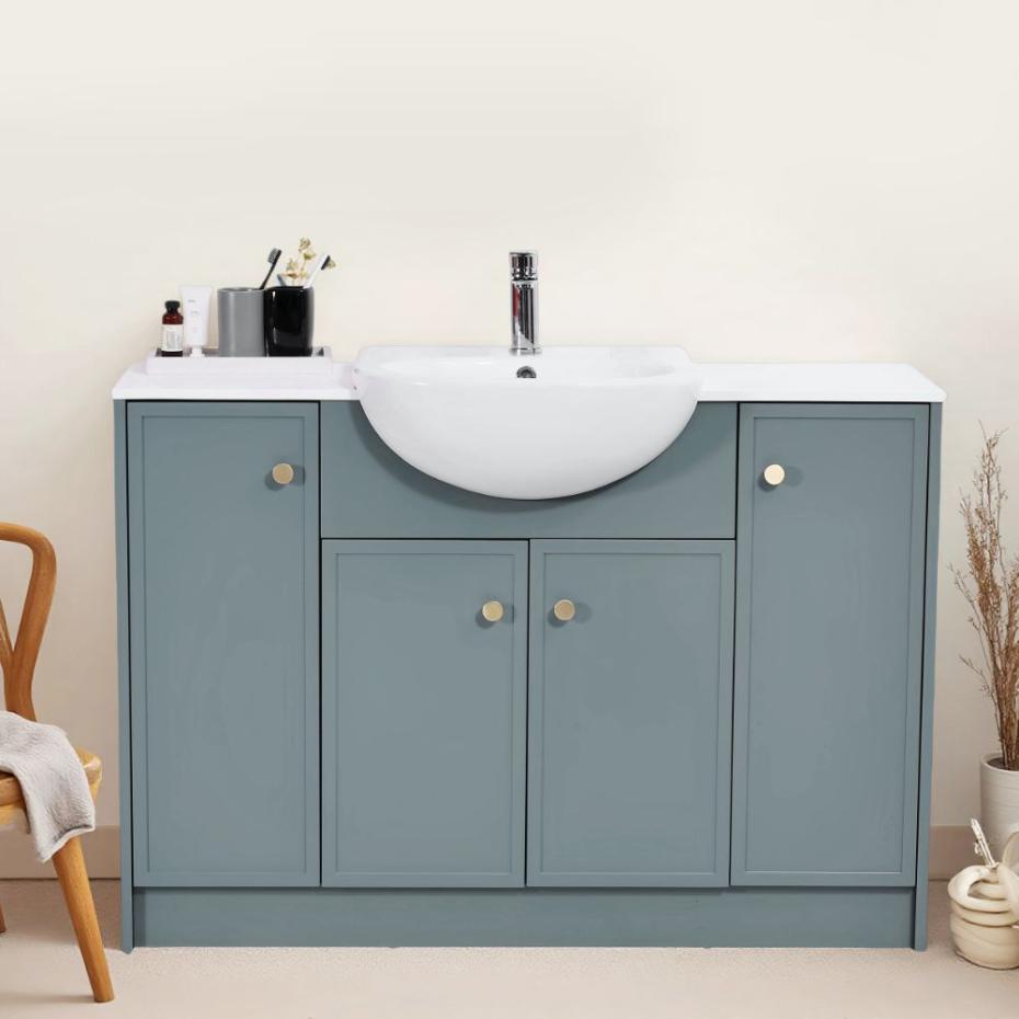 Hampton Twilight Blue Freestanding Vanity Unit - 1200mm