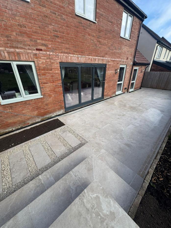 Dome Nut King Size Porcelain Paving Slabs - 1200x600x20mm