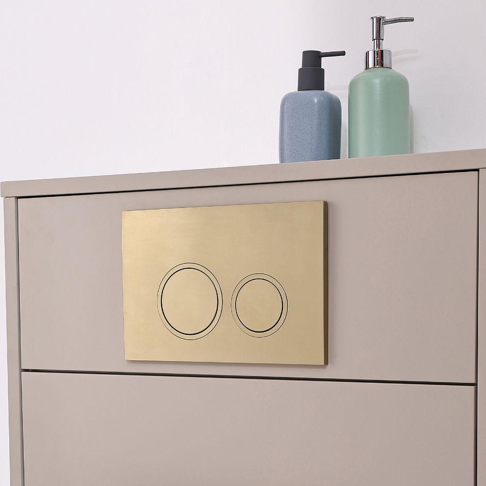 Manor Light Beige Freestanding WC Unit With Toilet, Water Tank & Flush Plate - 600mm