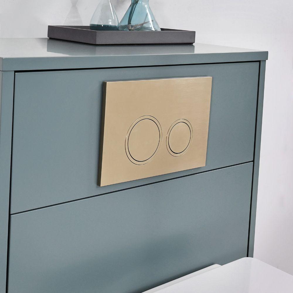 Manor Twilight Blue Freestanding WC Unit With Toilet, Water Tank & Flush Plate - 600mm