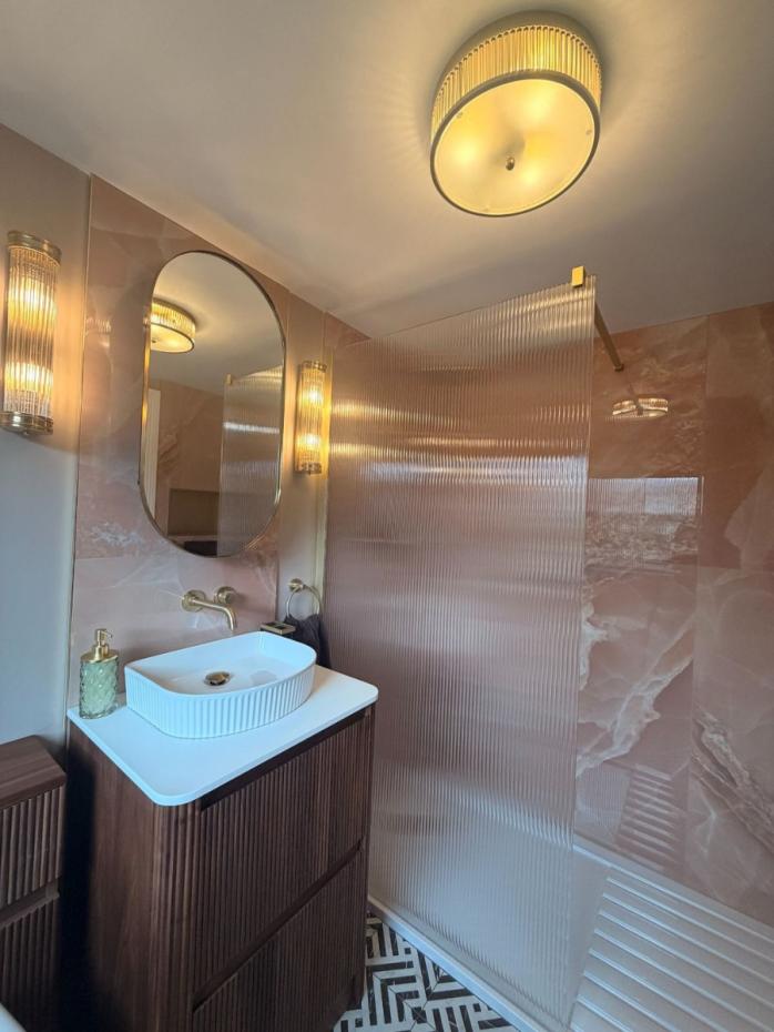 Peach Onyx Porcelain Tile - 1200x600mm