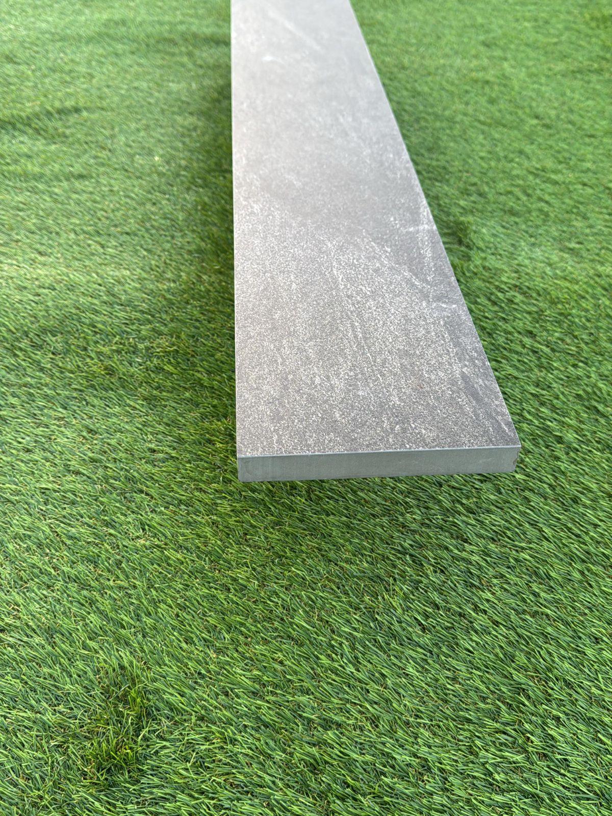 Anthracite Porcelain Riser and Edging - 900x150x20mm Anthracite Porcelain Riser and Edging - 900x150x20mm