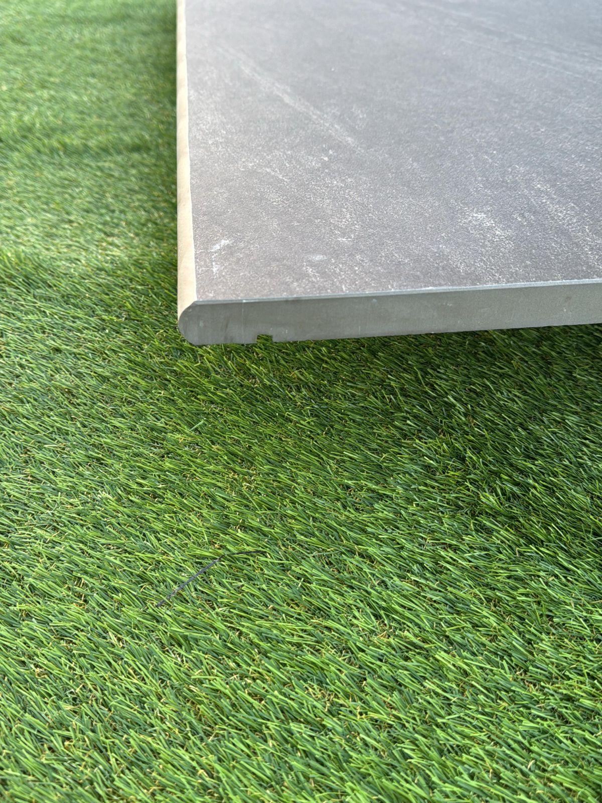 Anthracite Porcelain Bullnose for Coping and Edging - 900x450x20mm Anthracite Porcelain Bullnose for Coping and Edging - 900x450x20mm