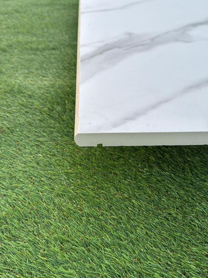 Carrera Marble Porcelain Bullnose for Coping and Edging - 900x450x20mm