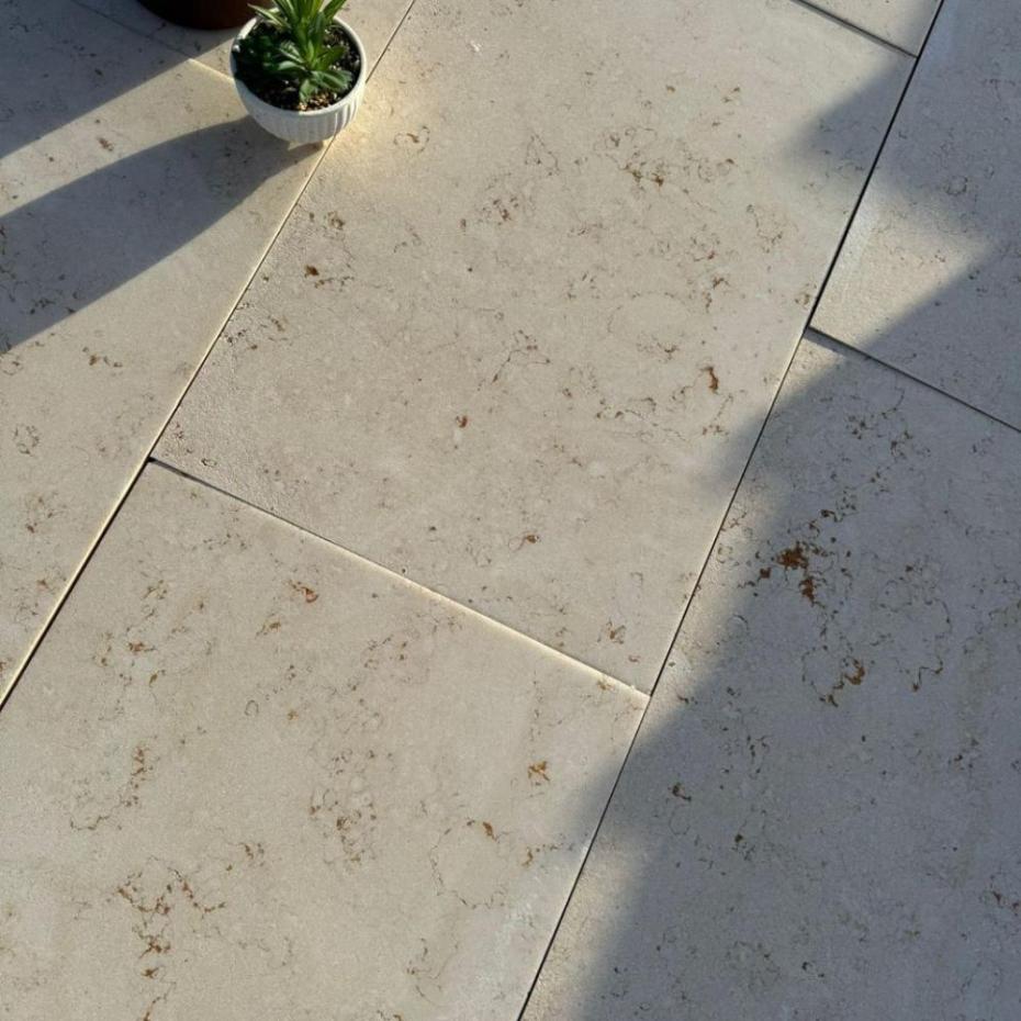 Lisbon Cream Natural Limestone Tiles - 900x600x20mm