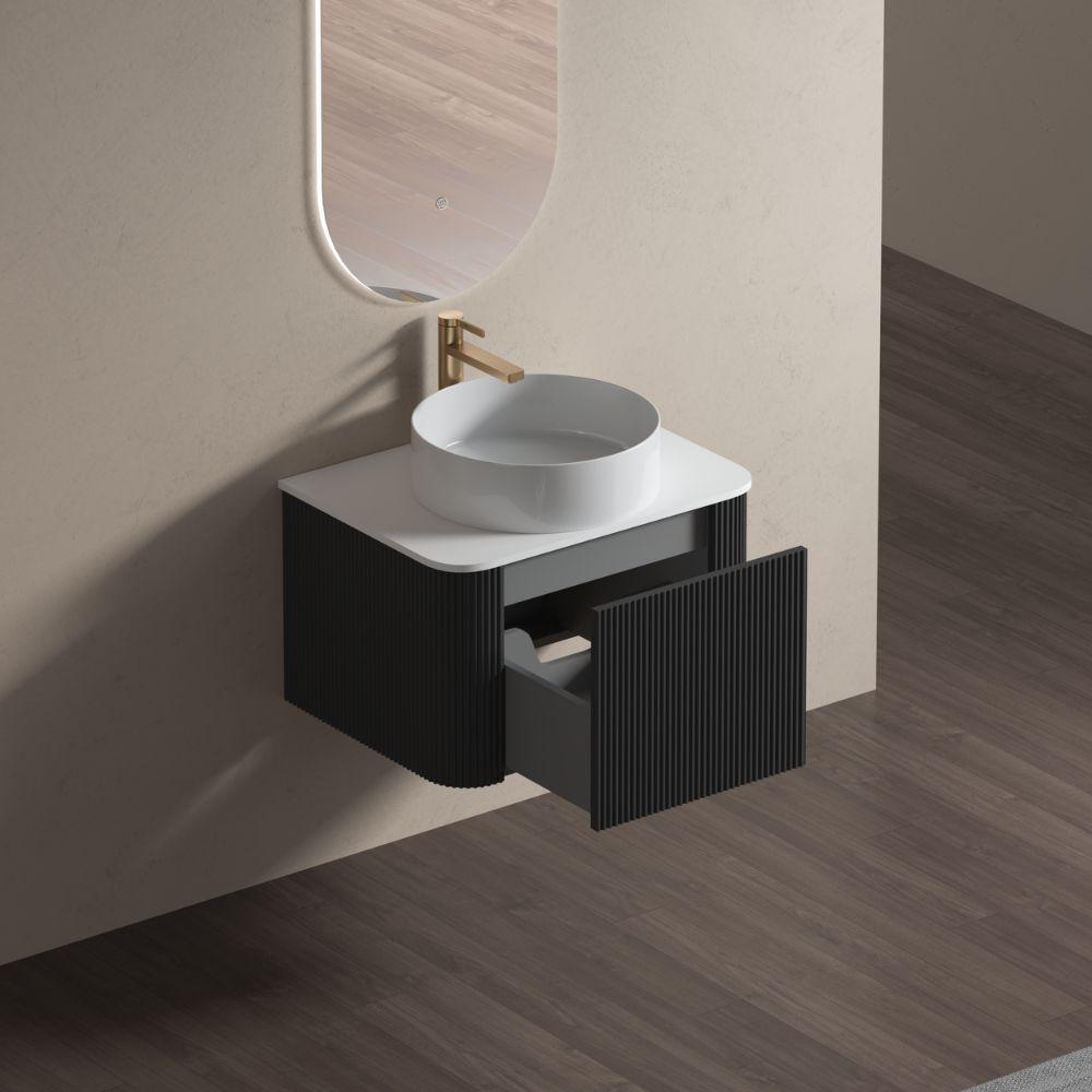 Bali Matt Black Vanity - 600mm