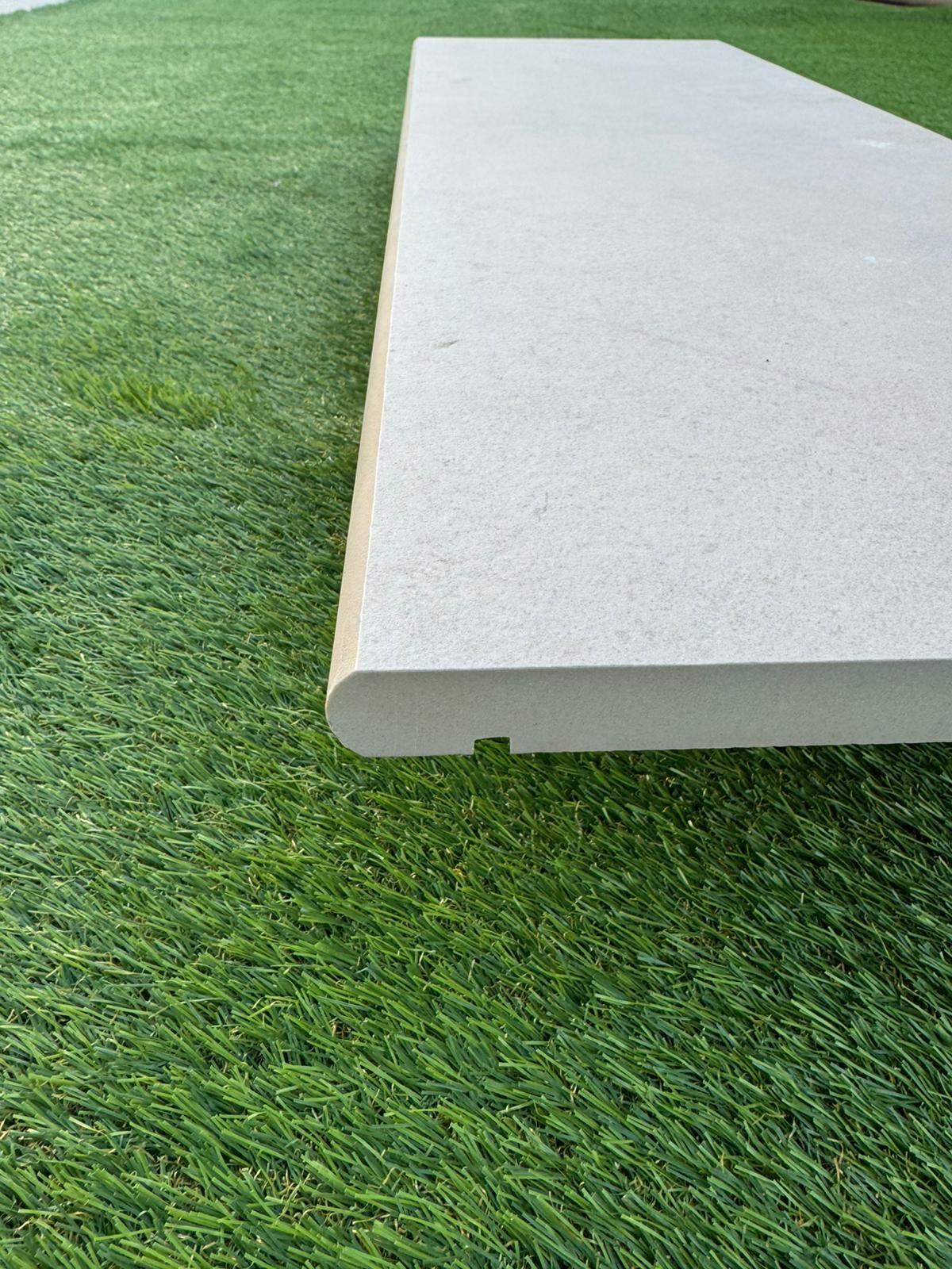 Eclipse Off White Bullnose for Coping and Edging - 900x300x20mm