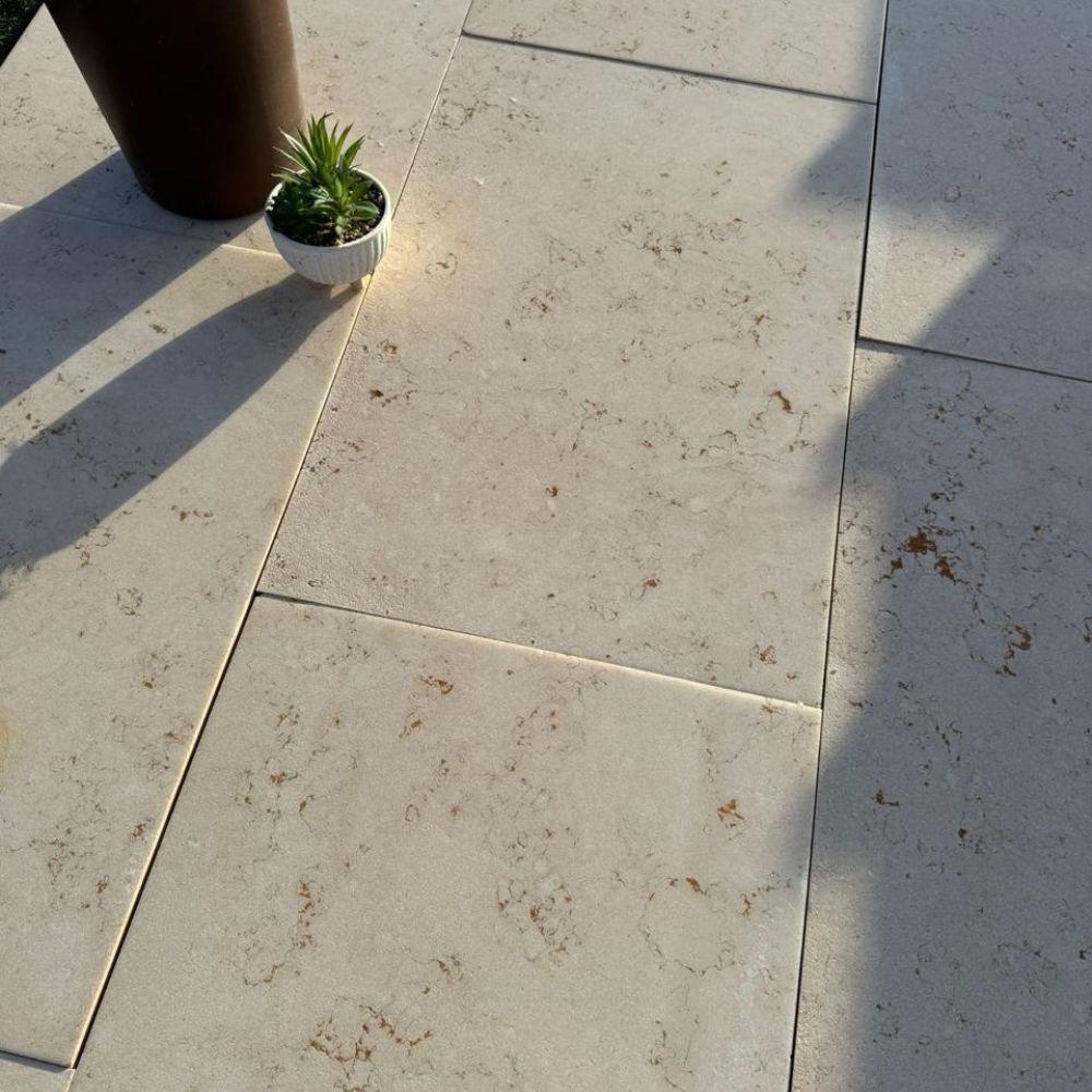 Lisbon Cream Natural Limestone Tiles - 900x600x20mm