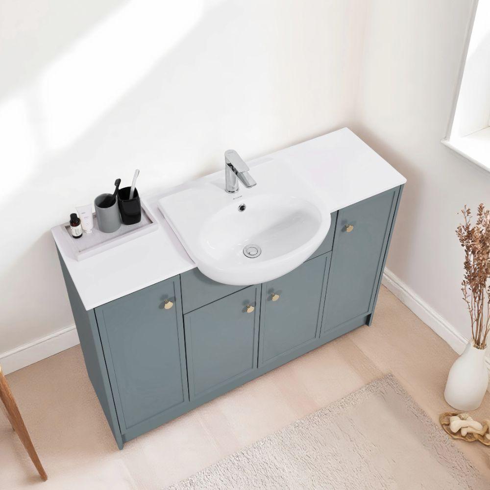 Hampton Twilight Blue Freestanding Vanity Unit - 1200mm