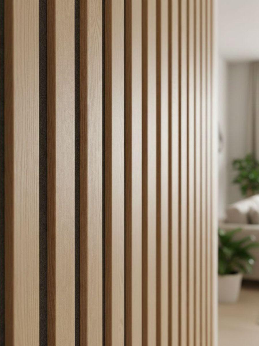 Natural Oak Acoustic Wood Wrapped Wall Panels - 2400x600x21mm
