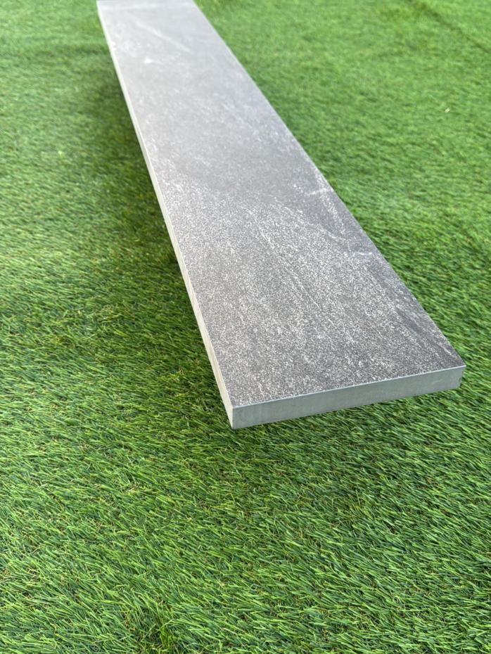 Anthracite Porcelain Riser and Edging - 900x150x20mm